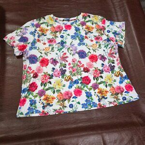 SHEIN VCAY Floral Dream Tee Size 2X NWOT